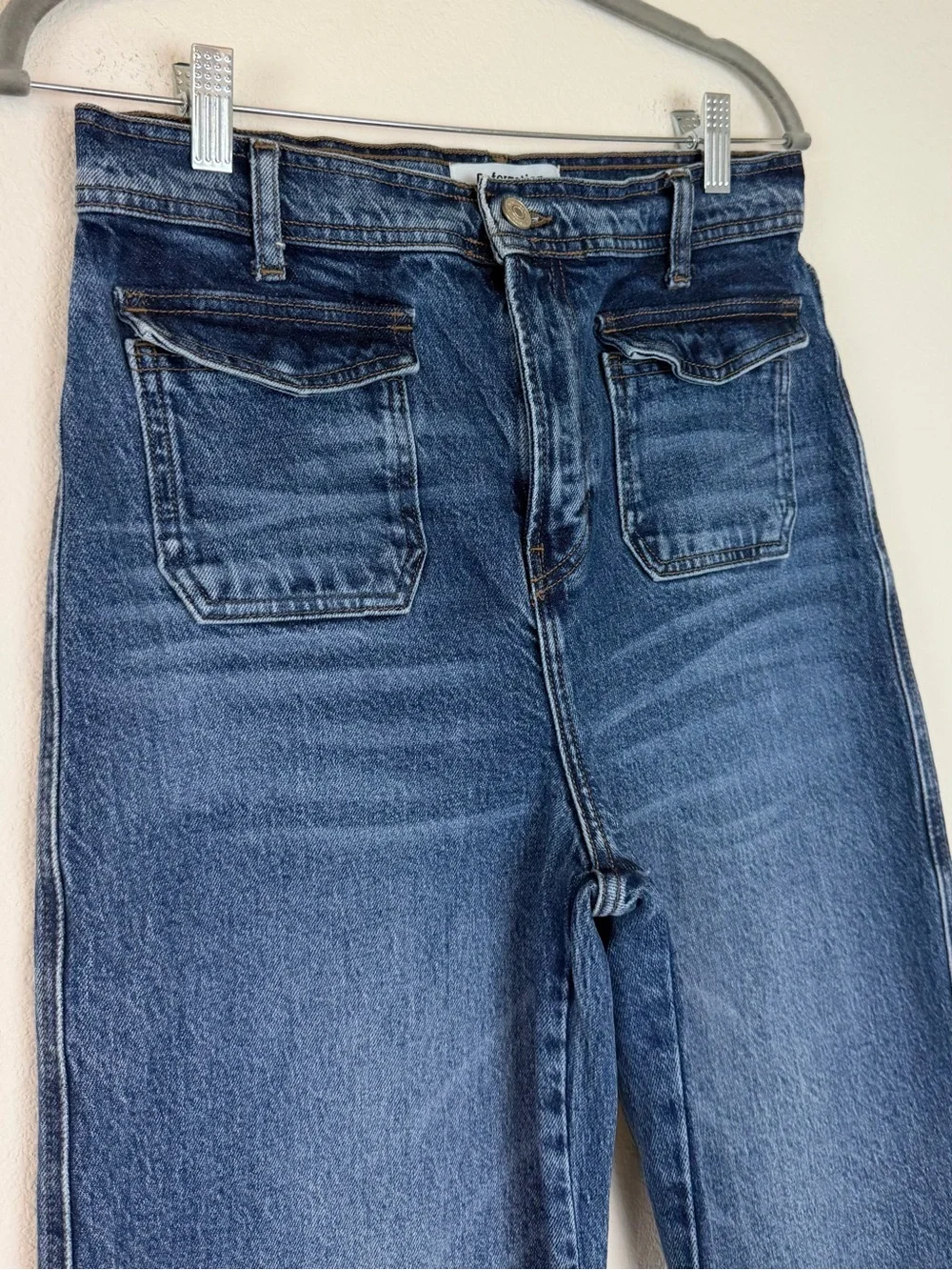 Reformation Layla High Rise Trouser Jeans in Cove Size 28 - Picture 8 of 14